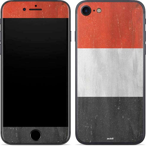 Yemen Flag Distressed iPhone 8 Skin